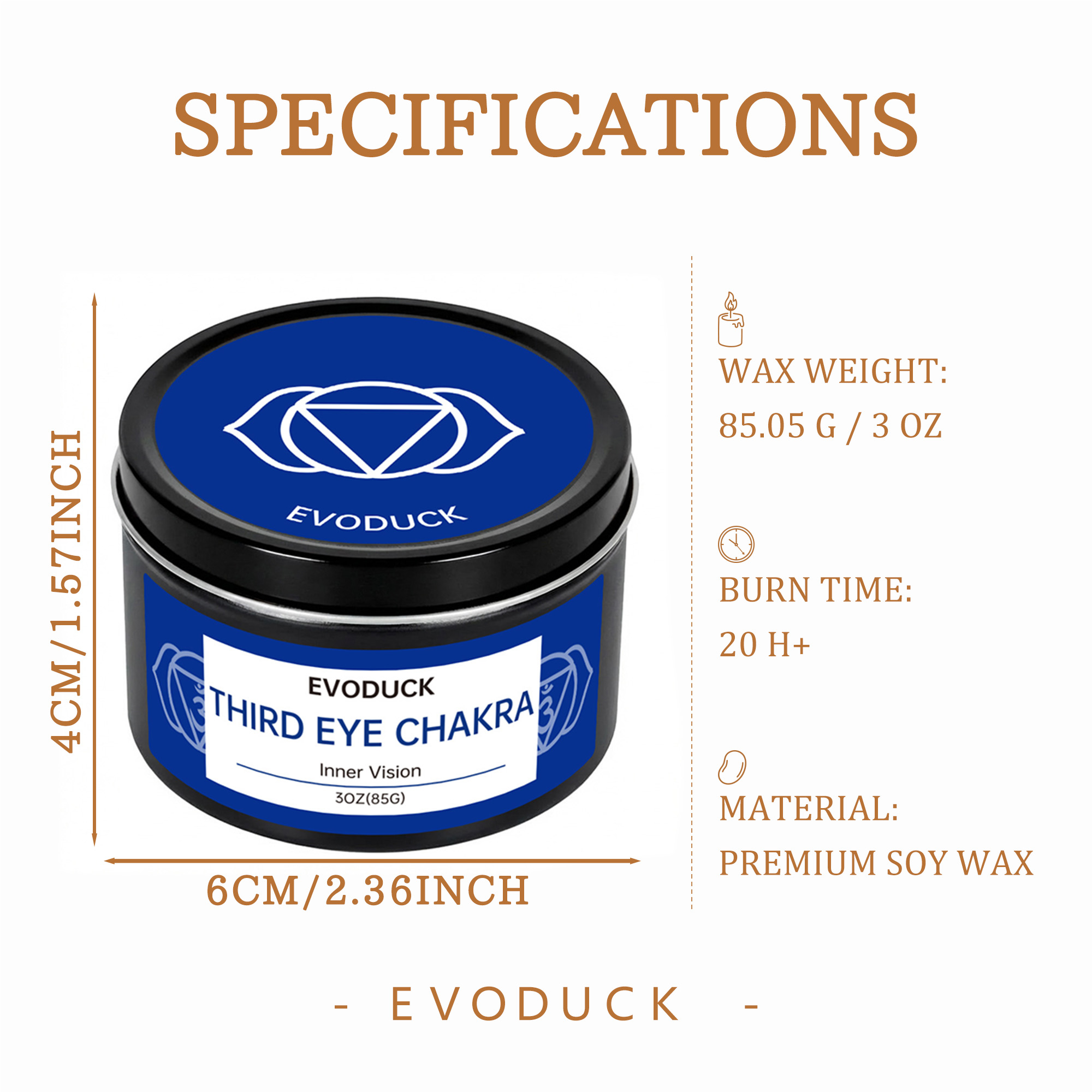 EVODUCK 7 Chakra Candle Gift S - огляд і ціна Scented Candle Luxury